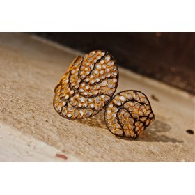 Austrian Crystal Sterling Silver Bracelet